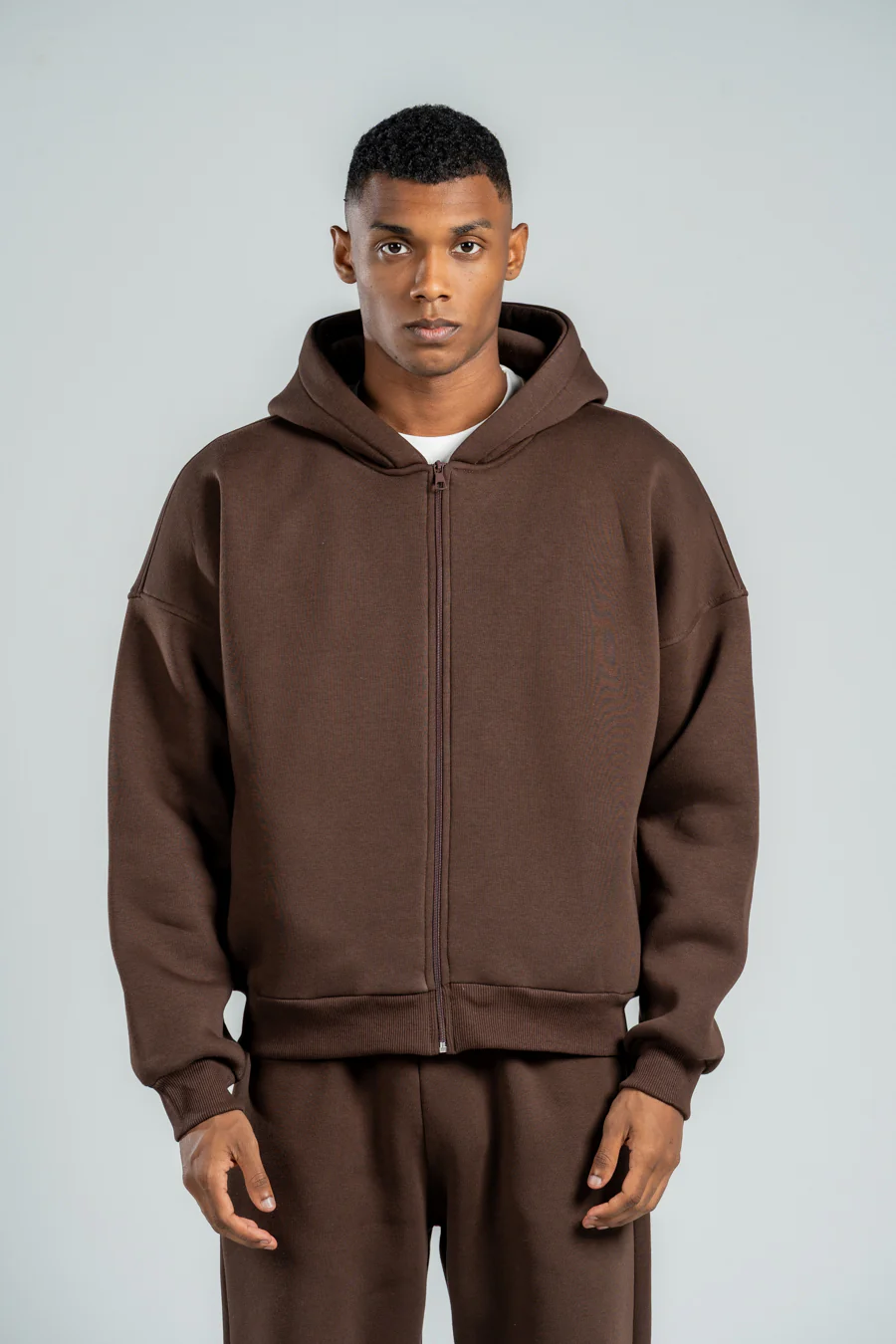 Brown Zip Up