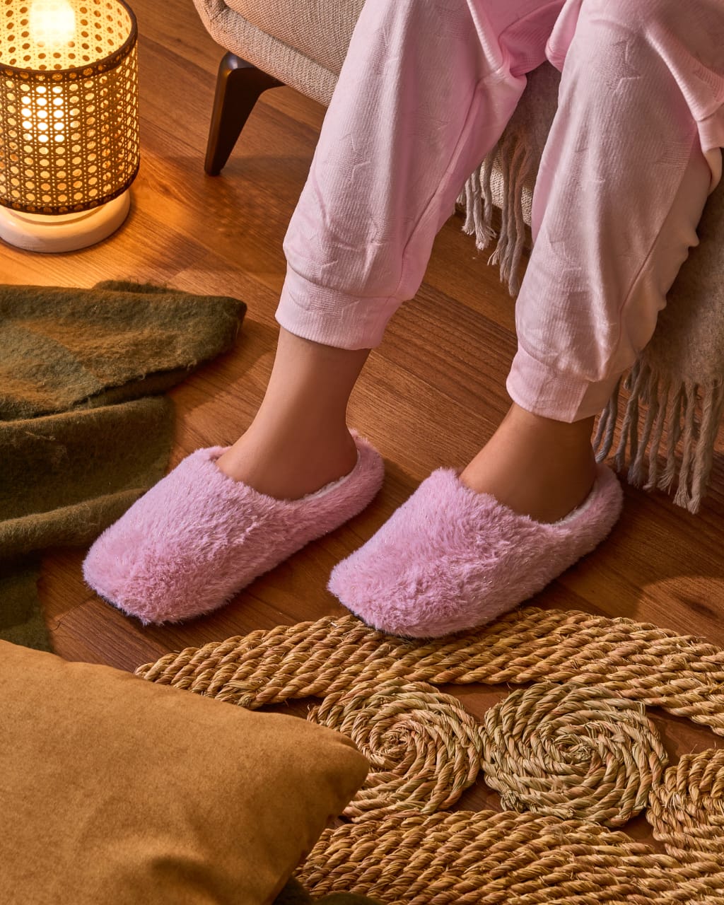 Pink Winter Slippers